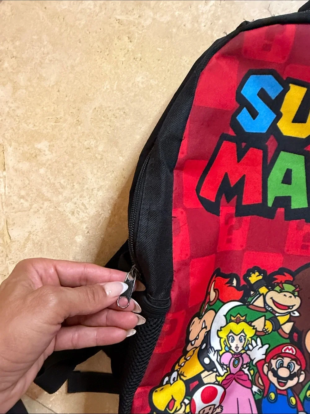 💙Nintendo Super Mario Bold Red Logo Backpack💙
